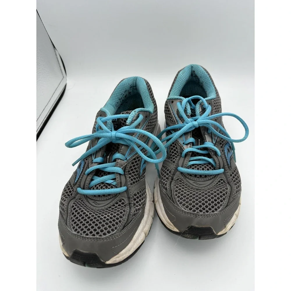 Saucony Shoes Womens Size 8.5 Gray Mesh Grid Athletic‎ Running Sneakers 61589